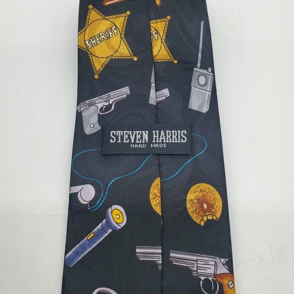 Steven Harris Police Law Enforcement‎ Tie Necktie Motif NYPD LAPD PD Officer - Picture 2 of 6
